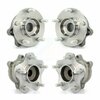 Kugel Front Rear Wheel Bearing & Hub Assembly Kit For 2007 Nissan Altima 2.5L with Non-ABS K70-101265